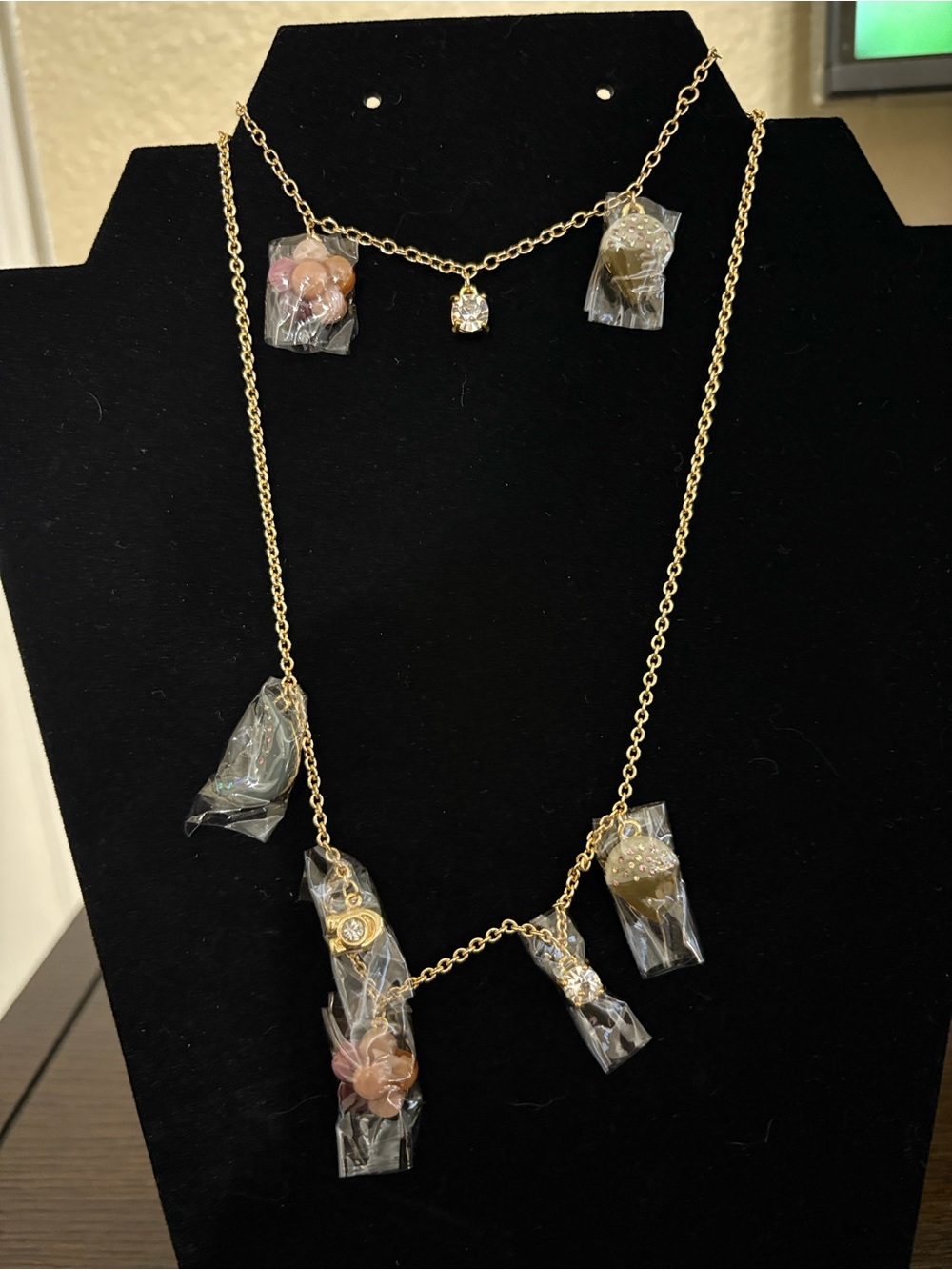 Coach Charm Necklace with matching Bracelet